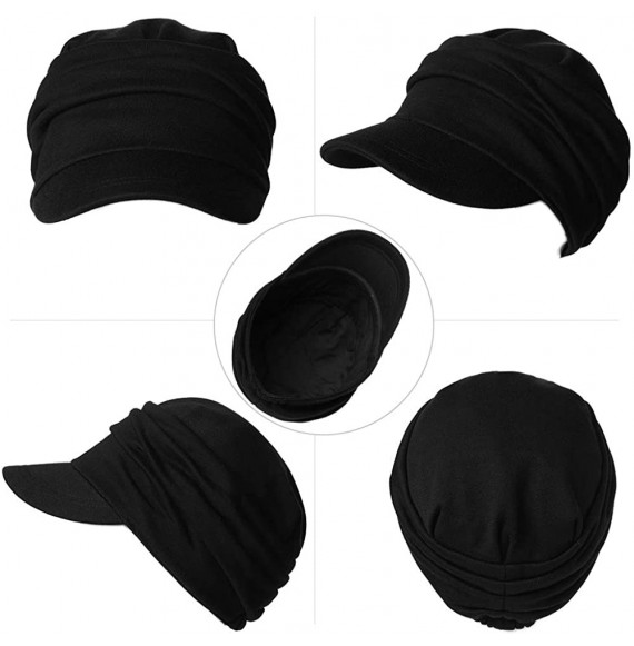 Newsboy Caps Packable Beret Newsboy Cap for Women Spring Summer Winter Gatsby Visor Hat 55-59 cm - 91550-black - CE196REO0ZW