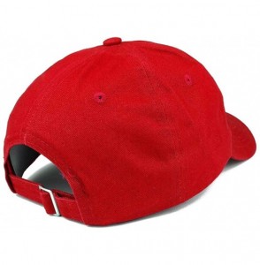 Baseball Caps Yes Daddy Embroidered Low Profile Deluxe Cotton Cap Dad Hat - Vc300_red - C918OE03KZU