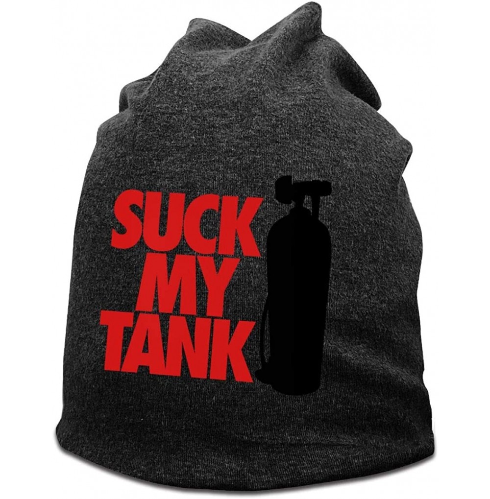 Sun Hats I Run Hoes for Money Women's Beanies Hats Ski Caps - Suck My Tank Diver With Oxygen Cylinder /Deep Heather - CA194R4...