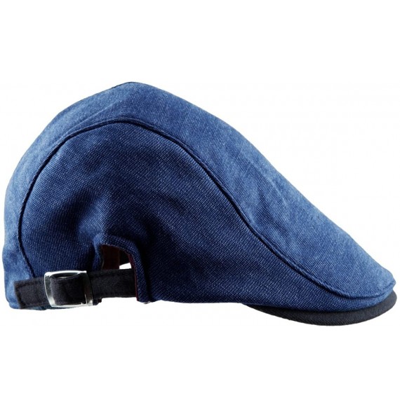 Newsboy Caps Newsboy Hats for Men-Plain Stripe Beret Cabbie Driving Gatsby Flat Cap - I-style 4 Blue(cotton) - CN12N70EEOA