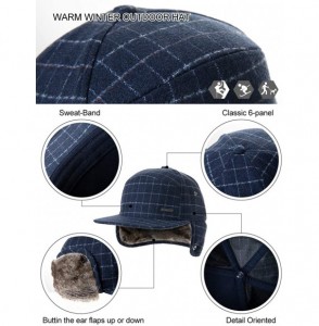 Baseball Caps Wool/Cotton/Washed Baseball Cap Earflap Elmer Fudd Hat All Season Fashion Unisex 56-61CM - 00776_navy Blue - CS...