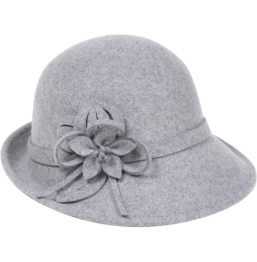 Bucket Hats Womens Bucket Crushable Vintage - Grey - CL18O78YO66