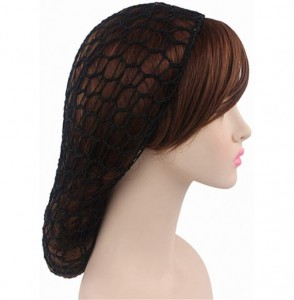 Skullies & Beanies Women Soft Rayon Snood Hat Hair Net Crocheted Hair Net Cap Mix Colors Dropshipping - Fw-12-khaki - CO18RYW...