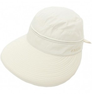 Sun Hats Removable Crown Sun Hat - 2 in 1 Zipper UV Protection Visor Bill Cap for Hiking Safari Golf Gardening Fishing - C918...