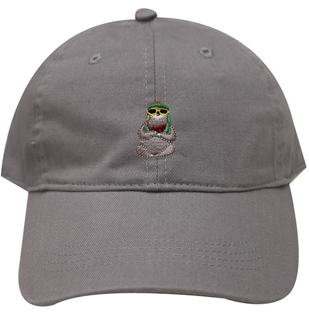 Baseball Caps Sloth Cotton Baseball Dad Caps - Light Grey - CH1846IY2MI