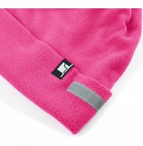 Skullies & Beanies Fleece Winter Functional Beanie Hat Cold Weather-Reflective Safety for Everyone Performance Stretch - Hot ...