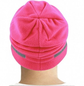 Skullies & Beanies Fleece Winter Functional Beanie Hat Cold Weather-Reflective Safety for Everyone Performance Stretch - Hot ...