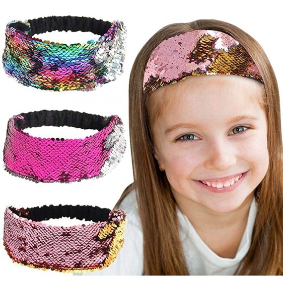 Headbands 1Pcs Women Headband Fashion Double-Sided Flip Color Change Sequins Hair Band Headwear - Type 6 Color - CH19428HOH5
