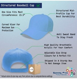 Baseball Caps Custom Baseball Cap Train Embroidery Dad Hats for Men & Women Strap Closure 1 Size - Light Blue - CQ18Y2UZRD4