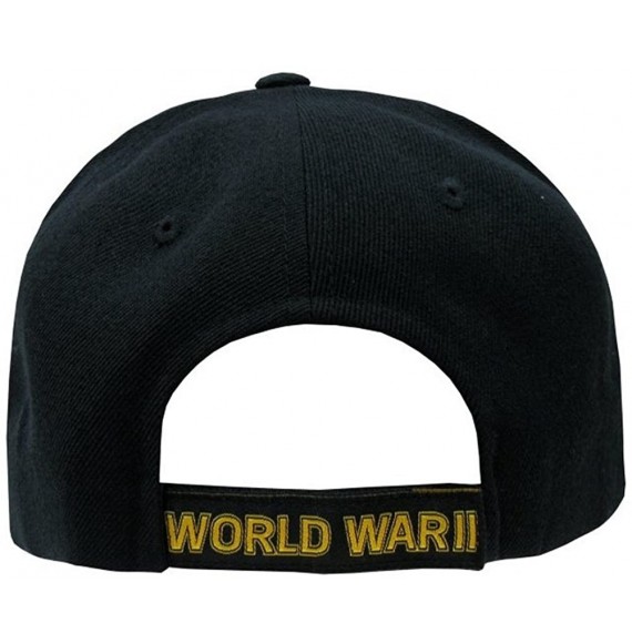 Baseball Caps New Embroidered Black World War 2 II Veteran Military Baseball Ball Hat Cap - CD124N8IO6D