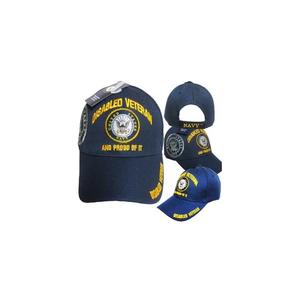 Baseball Caps Disabled Navy Veteran Proud of IT Baseball Style Embroidered HAT USA dnv Cap - C0110TFHXI5