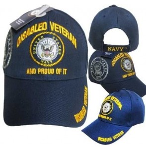 Baseball Caps Disabled Navy Veteran Proud of IT Baseball Style Embroidered HAT USA dnv Cap - C0110TFHXI5