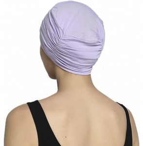 Skullies & Beanies Bamboo Fashion Chemo Cancer Beanie Hats for Woman Ladies Daily Use - Light Purple - CE187NMY42C