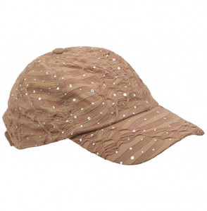 Baseball Caps Glitter Caps-Khaki - C5111XOU6HB