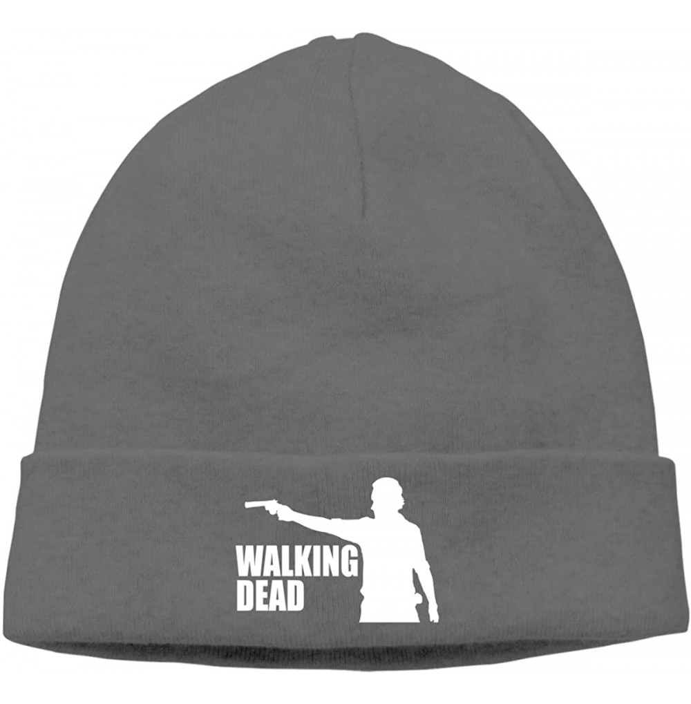 Skullies & Beanies Mens & Womens The Walking Dead Skull Beanie Hats Winter Knitted Caps Soft Warm Ski Hat Black - Deep Heathe...