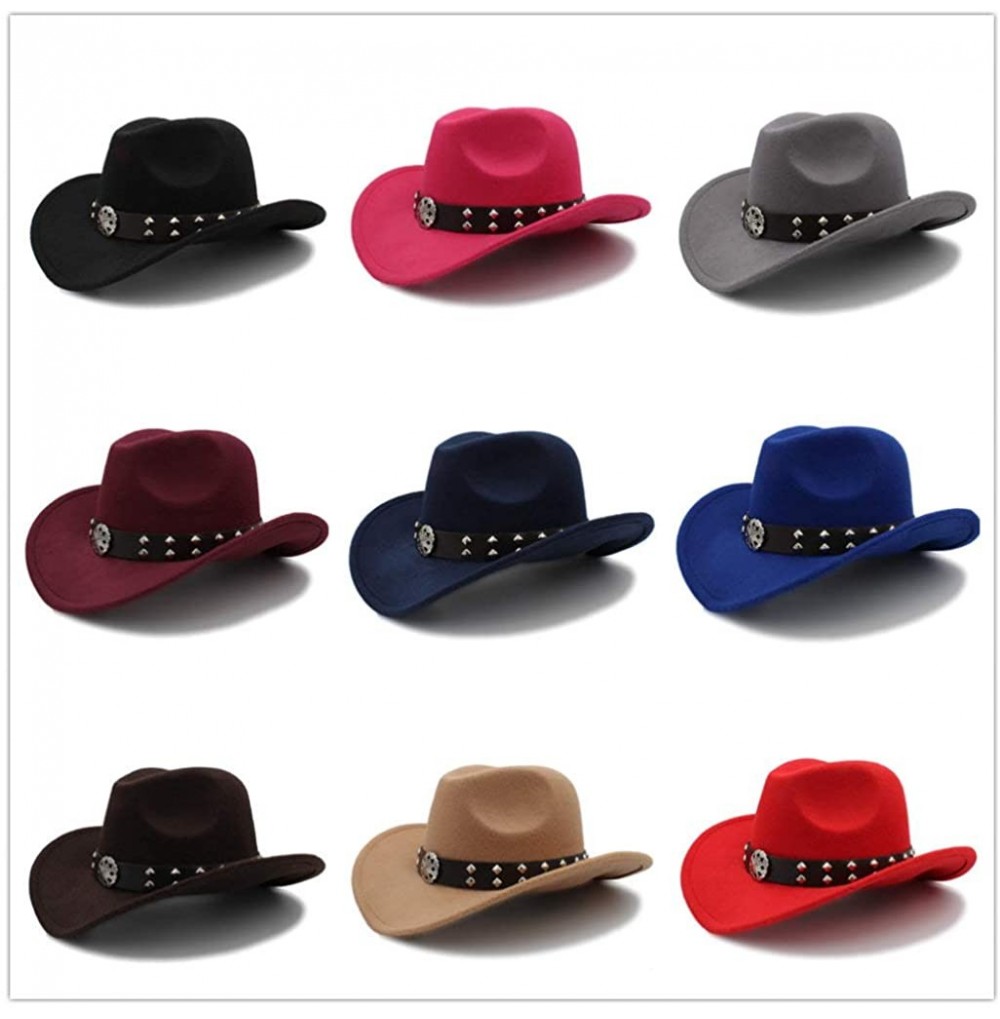 Straw Western Cowboy Hat Unisex Vintage Wide Brim Sun Hats Outback Hat ...
