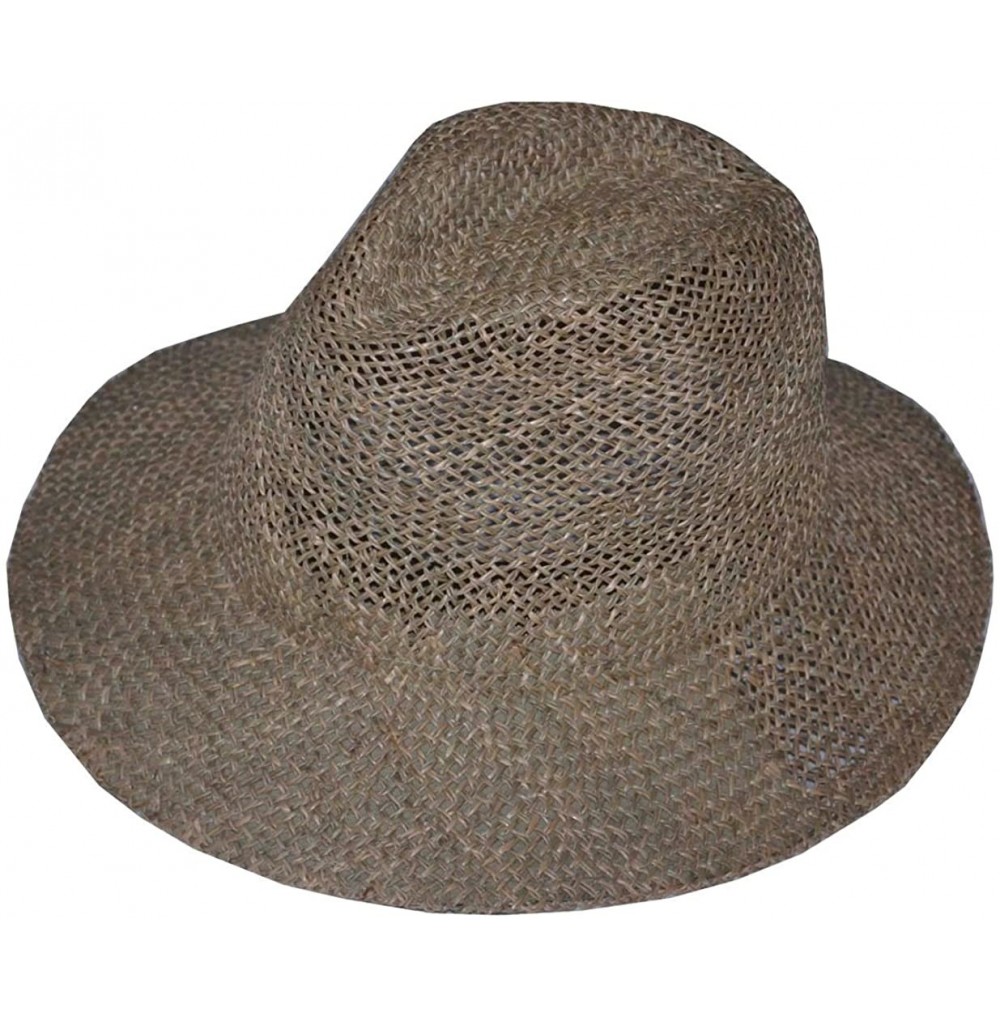 Fedoras Men's Safari Shape Straw Hat - CC122GD3B7T