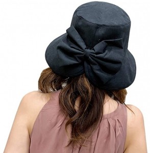 Sun Hats Women Wide Brim Sun Hats Foldable Summer Beach UV Protection Caps with Neck Cord - Black9 - CX18R0M3K0Y