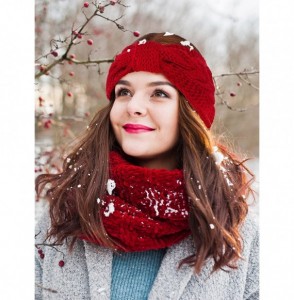 Cold Weather Headbands Knitted Hairband Crochet Twist Ear Warmer Winter Braided Head Wraps for Women Girls - Color H - CN189O...
