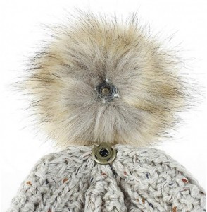 Skullies & Beanies New Women Keep Warm Winter Casual Knitted Hat Wool Hemming Hat Ski Hat - Beige1 - CO1932N3ZNW