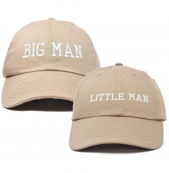 Baseball Caps Big Man Little Man Hat Father Son Matching Cap Fun Gifts - Khaki - C418SM5LULE