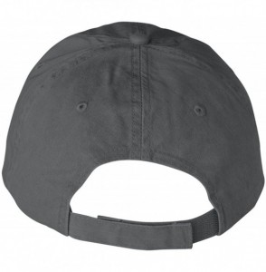 Baseball Caps Solid Low-Profile Sandwich Trim Pigment-Dyed Twill Cap (166) - Coal - C418CKN7Q26