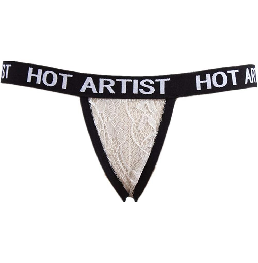 Bucket Hats Women Sexy G-String Thong Respctful✿ Sheer Lace Erotic Underwear T-Back Panties Low Waist Midnight Underpants - C...