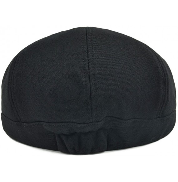 Newsboy Caps Men's Cotton Flat Ivy Gatsby Newsboy Driving Hat Cap - Style4-black - CJ18G6C4QXW