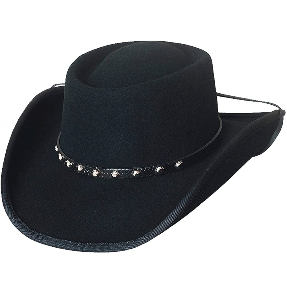 Cowboy Hats Montecarlo Bullhide Hats UNCHAINED Wool Felt Western Cowboy GAMBLER Hat (Large) - CZ11MCF1JUN