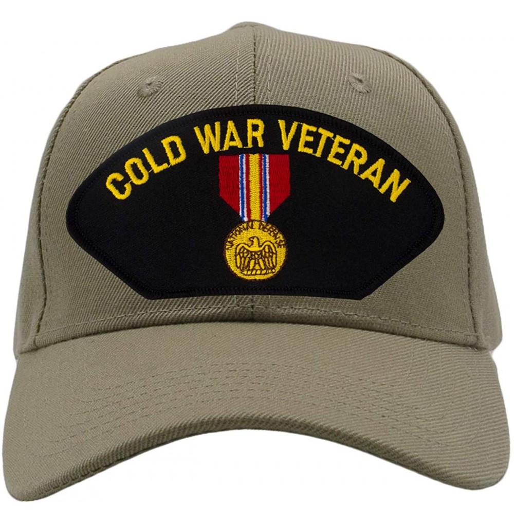 Baseball Caps National Defense Service Medal - Cold War Veteran Era Hat/Ballcap Adjustable One Size Fits Most - Tan/Khaki - C...