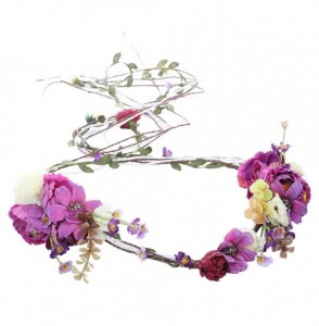 Headbands Headpiece Adjustable Photography Decoration - Purple-B - CD183NA4DNC