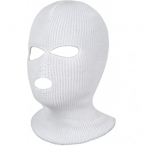 Balaclavas 3-Hole Knitted Full Face Cover Ski Mask- Adult Winter Balaclava Warm Knit Full Face Mask for Outdoor Sports - CM18...