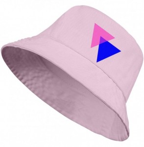 Sun Hats Unisex Bigfoot Flamingo Protection Packable - Bisexual Pride Triangles - CB18WQ2K0SS