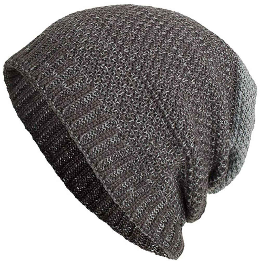 Skullies & Beanies Women's Solid Color Wool Knit Hats Earmuffs Parent-Child Caps - Gray7 - CG18I74XIXL
