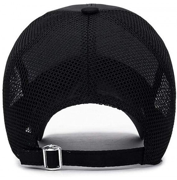 Baseball Caps Sport Cap Summer Quick-Drying Mesh Sun Hat Unisex UV Protection Outdoor Cap - Dark Blue - CV18RNMKK07