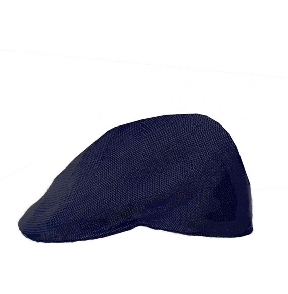 Newsboy Caps Mens Knitted Polyester Ivy Ascot Newsboy Hat Cap Navy Blue - CQ115W01YJ1
