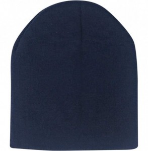 Skullies & Beanies Beanies Hats Caps Short Uncuffed Knit Soft Warm Winter for Men Women - Navy - C218KRCCUG2