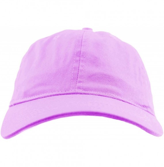 Baseball Caps Everyday Unisex Cotton Dad Hat Plain Blank Baseball Adjustable Ball Cap - Lilac - CA183MZCSCK