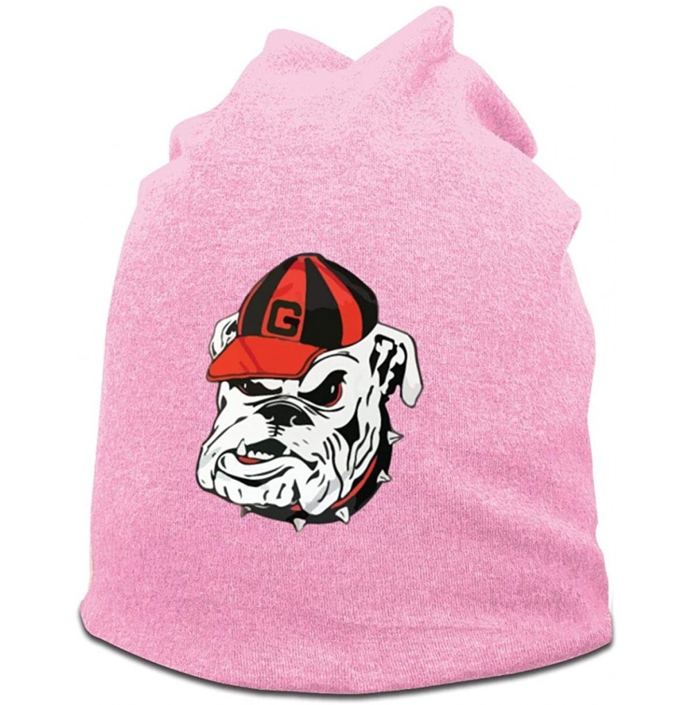 Skullies & Beanies Georgia Bulldogs Logo Beanie Hat Slouchy Ski Cap for Women - Pink - C118Y0ZUN7O