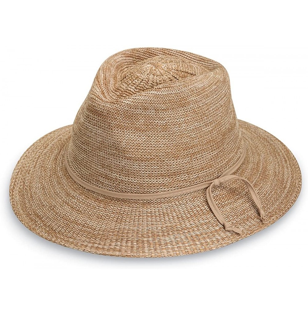 Sun Hats Women's Victoria Fedora Sun Hat - UPF 50+- Adjustable- Packable- Modern Style- Designed in Australia - CY11QIBTESB