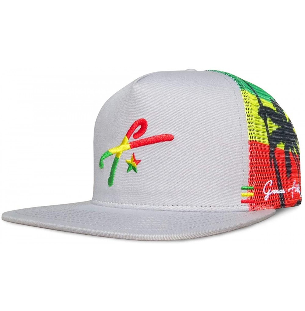 Baseball Caps Trucker Hat for Men & Women. Snapback Mesh Caps - Rasta - CR18EEIGSIE