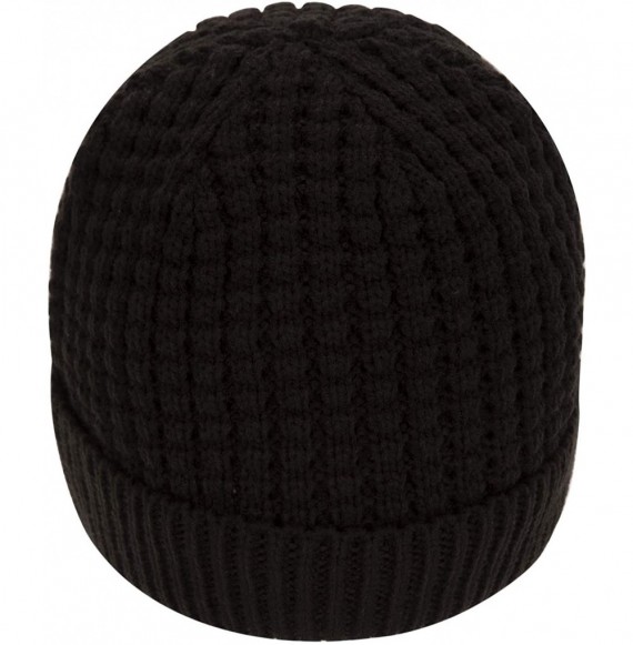 Skullies & Beanies Men's Sierra Beanie Winter Hat - Black - CP18TSZD9XA