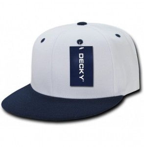 Baseball Caps Men's Flat - White/Navy - CS1199Q034L