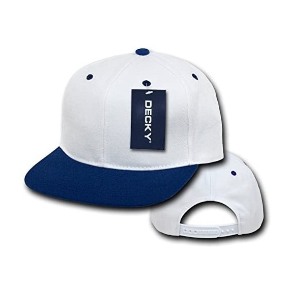 Baseball Caps Men's Flat - White/Navy - CS1199Q034L