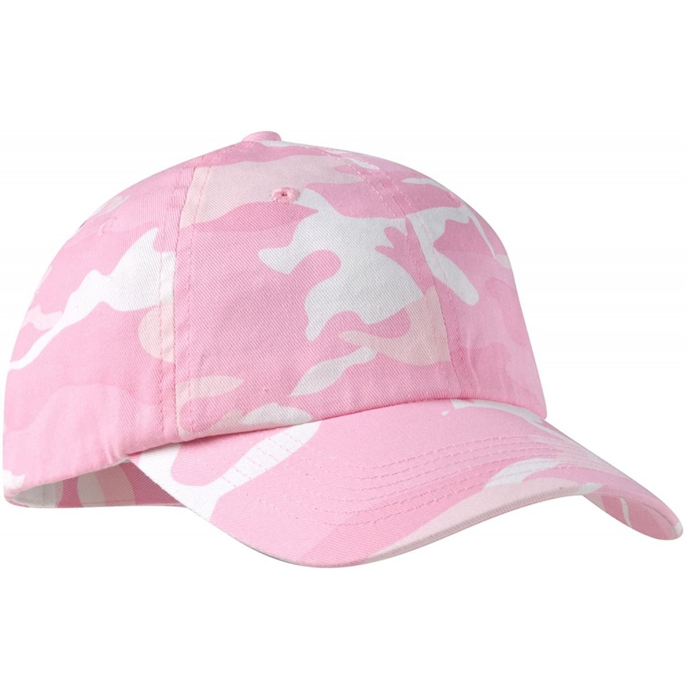 Baseball Caps Fashionable Camouflage Twill Cap - Pink Camo - CE11NGRJJJT
