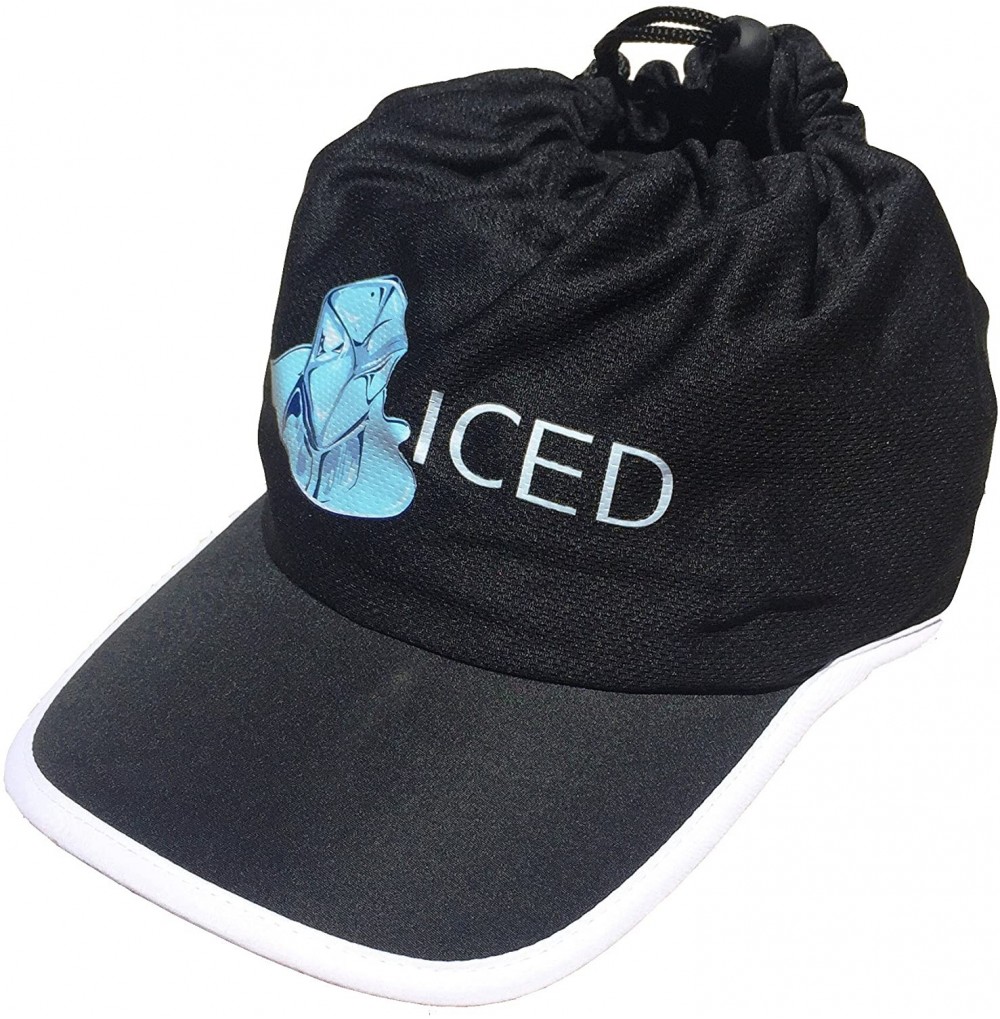 Baseball Caps Cooling Hat For Ice - Original- Black With White Text - CR12FOTEPKJ