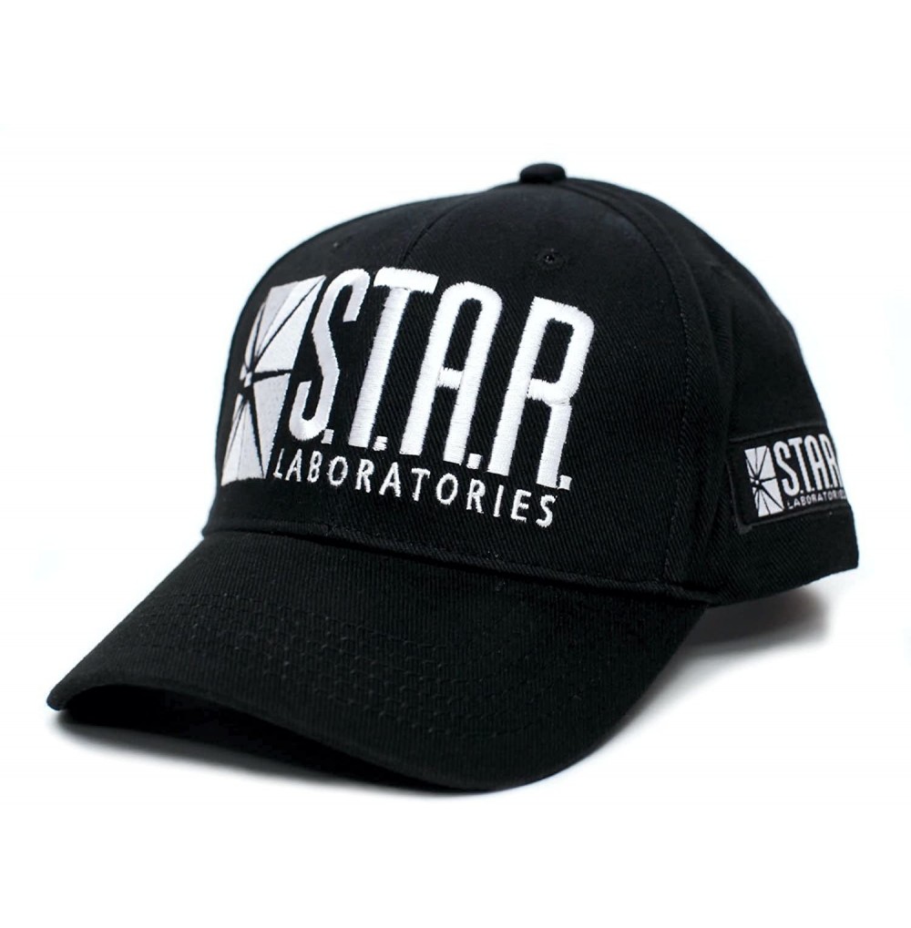 Baseball Caps Star Labs Laboratories Embroidered Hat Cap S.T.A.R. Unisex Adult Comic Black - C4187RKWION