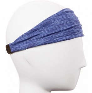 Headbands Xflex Space Dye Adjustable & Stretchy Wide Basketball Headbands for Men - Heavyweight Space Dye Royal Blue - C117XH...