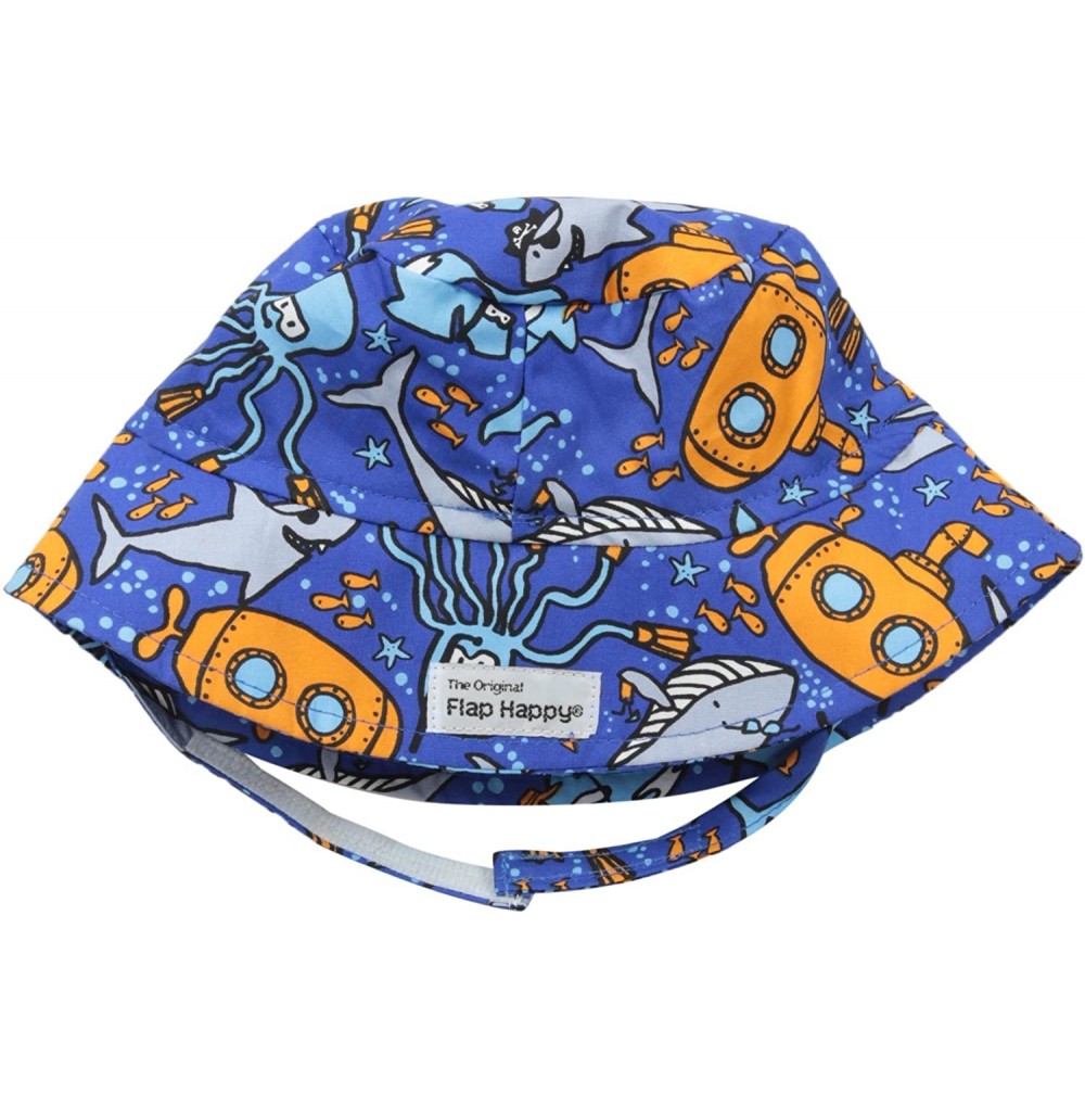 Sun Hats Children Unisex Bucket Hat UPF 50+- Highest Certified UV Sun Protection- Azo-free dye - Sea Safari - CA12BA5I4YN