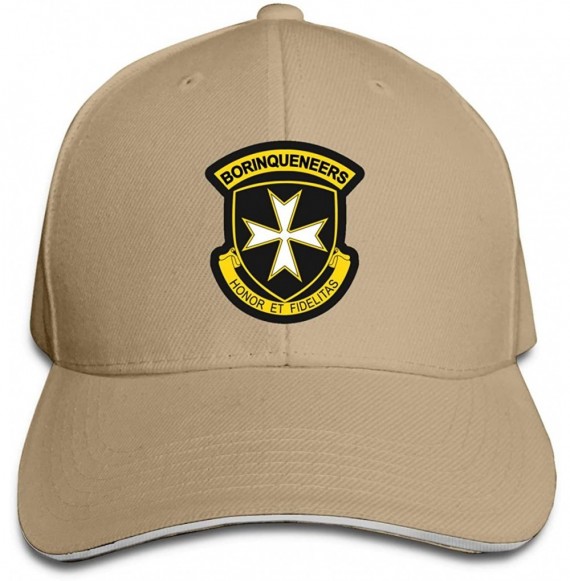 Baseball Caps 65th Infantry Regiment Baseball Cap Classic Trucker Sun hat Adjustable Beach Hat Plain Cap for Men Women - C818...